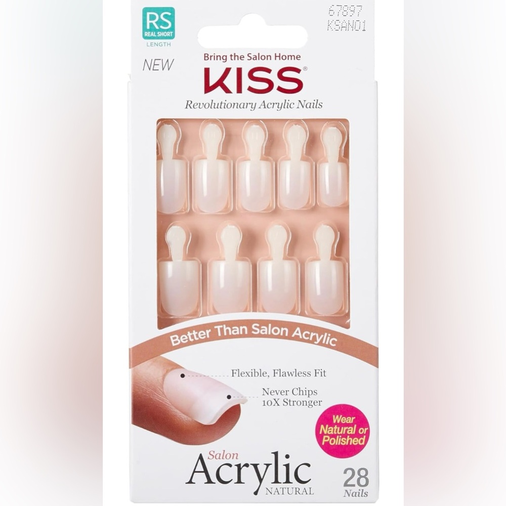 KISS Salon Acrylic Natural Press On Nails